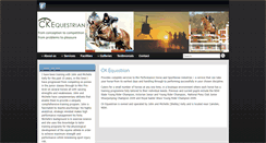 Desktop Screenshot of ckequestrian.com