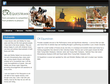 Tablet Screenshot of ckequestrian.com